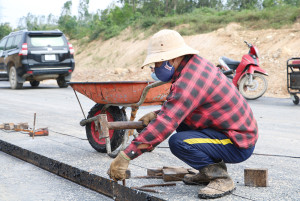 Khí thế thi công trên công trường Cao tốc Bắc -...