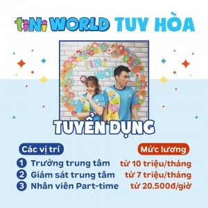 Quản lý-Nhân Viên khu vui chơi tiNiWorld Co.op...