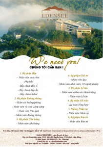 Dalat Edensee Tuyển dụng nhiều vị trí